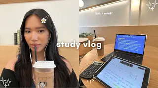 College Finals Week: study vlog | finishing summer classes, college life, coffee shop studying!