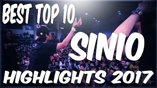 FlipTop - Sinio Best Top 10 Battle (2017 Compilation)