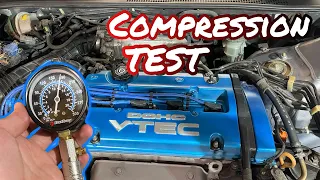 How to tell if your motor is healthy | Compression Test (h22a)