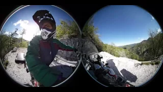 360 video VR gear - BMW GS Adventure offroad -Upper Idrijca - Slovenia