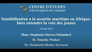 Sensibilisation a la securite maritime en Afrique: faire entendre la voix des jeunes