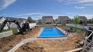 Pool Install Day 5: Timelapse