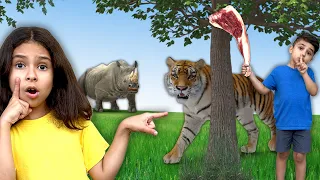 Educational Animal Video for Kids |Herbivore, carnivore and omnivore animals by Atrin and Soren