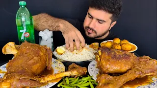 ASMR EATING SPICY 2 MUTTON LEG CURRY+WHITE RICE || REAL MUKBANG(NO TALKING)