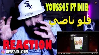 Youss45 Feat Diib - biscuit (Album Ar9am) #8 (REACTION) فلو واعر بزاف