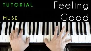Feeling Good (piano tutorial & cover) Muse, Michael Buble