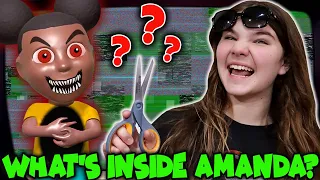 What's Inside Amanda The Adventurer! Cutting Open Creepy Doll