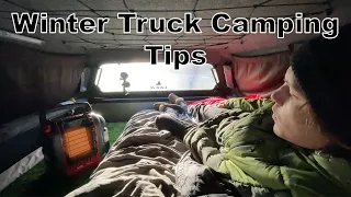 How to Stay Warm Winter Truck Camping - Tips and Tricks
