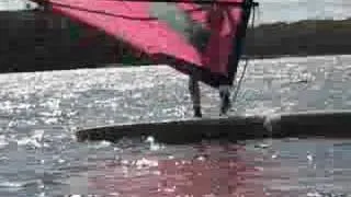 Classic windsurfer freestyle - leeward railride