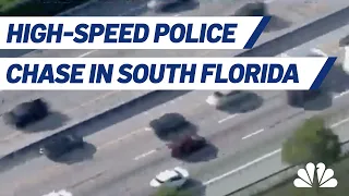 Full Video of Police Chase Through South Florida, Suspects in Custody