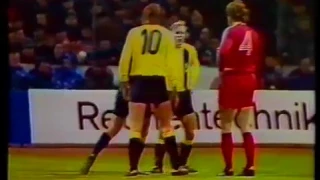ECC 1973-74. Round of 16. Dynamo Dresden - Bayern München. Highlights.