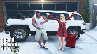 Franklin And Loading Screen Girl Road Trip in GTA 5 (funny)