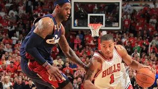LeBron James vs Derrick Rose Sick Duel 2010 Playoffs R1G3 - Rose With 31 Pts, LBJ With 39 Pts!