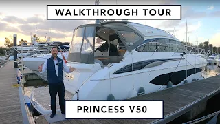 Princess V50 - £725K Walkthrough Tour - Luxurious and Spacious, one of the finest sports cruisers!