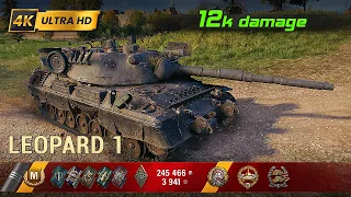 Leopard 1 💥 5 Kills / 12k Damage 💥 WoT Replay #222