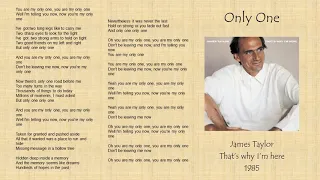 James taylor   Only one