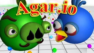 AGARiO with ANGRY BIRDS  ♫  3D animated game mashup  ☺ FunVideoTV - Style ;-))