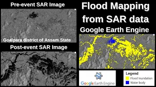 Flood Mapping using Sentinel-1 SAR data in Google Earth engine - Recent Assam flood