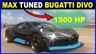 MAX TUNED Bugatti Divo 2019 - Tuning to BREAK  top max speed Limitation Forza Horizon 5 - Dragrace