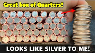 I OPENED 50 ROLLS OF QUARTERS AND HAD SOME GREAT FINDS!!!  $500 QUARTER BOX COIN ROLL HUNT