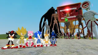 SONIC THE HEDGEHOG VS TREVOR HENDERSON CREATURES!! Garry's Mod Sandbox