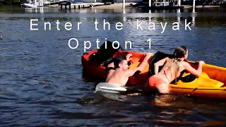 How to get back on a tandem kayak - Kayak and SUP guides