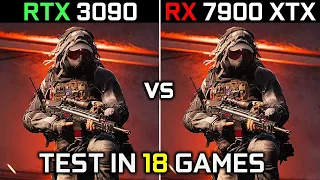 RTX 3090 vs RX 7900 XTX | Test in 18 Games at 4K | How Big Is The Difference? 🤔 | 2023