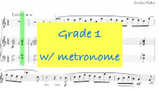 [ABRSM] Piano accompaniment: Flute Grade 1 exam pieces from 2022 syllabus, w/ metronome