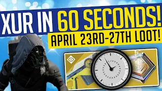 Destiny 2 | Xur in 60 SECONDS! April 23rd-27th | New Exotics & Location! - Season of the Chosen
