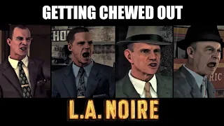 Cole Getting Chewed Out By The Captains | L.A. Noire | All Bad Endings