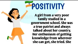 english story for kids | english story for listening "POSITIVITY"☘️☘️