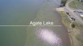 Agate Lake reservoir in Southern Oregon 4K