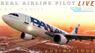 35K Sub LONG HAUL Celebration | Real Airbus Captain | Aus/NZ Tour LEG 1 | #a310 #msfs2020 #airbus