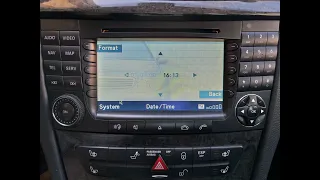 How to change clock on w211 from navigation (2002-2008)