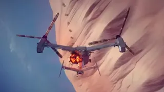 Realistic Tiltrotor Helicopters Shot Down by Guided Missiles #4 | Besiege