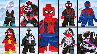 TODOS OS PERSONAGENS SPIDER MAN no LEGO Marvel Super Heroes 2