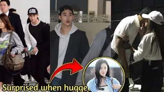 Kim Ji Won Reaction when Kim Soo Hyun HUG and Kiss her at the Airport Before Leaving for Singapore