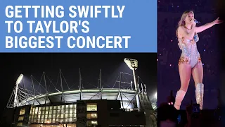 How to transport 96,000 people to Taylor Swift at the MCG