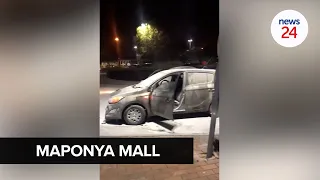 WATCH | Chaos at Maponya Mall as e-hailing drivers attacked, cars vandalised
