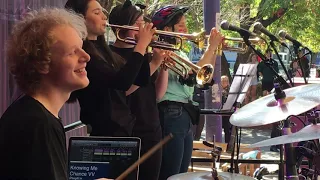 Babba Voulez Vous with Brass section at Melbourne Uni