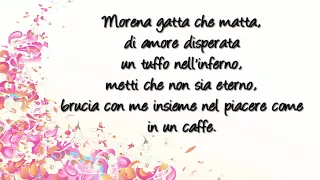 Miguel Bose -  Morena mia CON LETRA/LETTERE Italiano