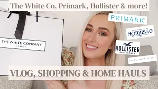 HOMEWARE HAUL & SHOPPING | The White Company, Primark, Hollister, Bridgerton, Vlog, Day in the life