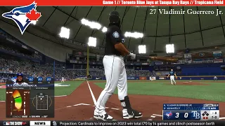 MLB THE SHOW 24 | Toronto Blue Jays at Tampa Bay Rays | Game 1
