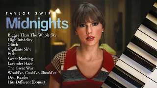 taylor swift midnights | 45 minutes of calm piano | part two ♪