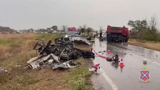 Опубликовано видео с выжившими в смертельном ДТП под Волгоградом