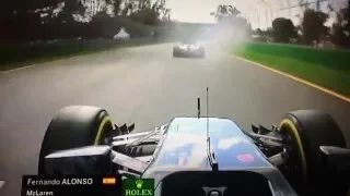 Fernando Alonso horror crash!!!! At Melbourne 2016