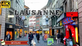 Lausanne, Switzerland, Walking Tour, 4k,  The World's Best Small City,