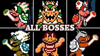 Super Mario Bros. 3 - All Boss Fights & Ending (No Damage)