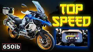 TOP SPEED On My Brentuned BMW R 1250 GSA & Suzuki GSXR-1000 RACE!