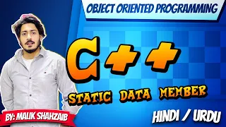 #12 Static data member in c++ in hindi tutorial | explain what is static member function variable